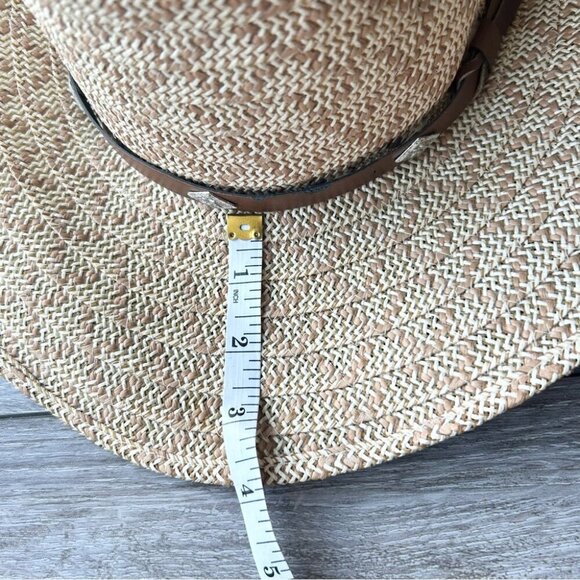 Crown Cattleman Straw Cowboy Hat - Picture 9 of 11